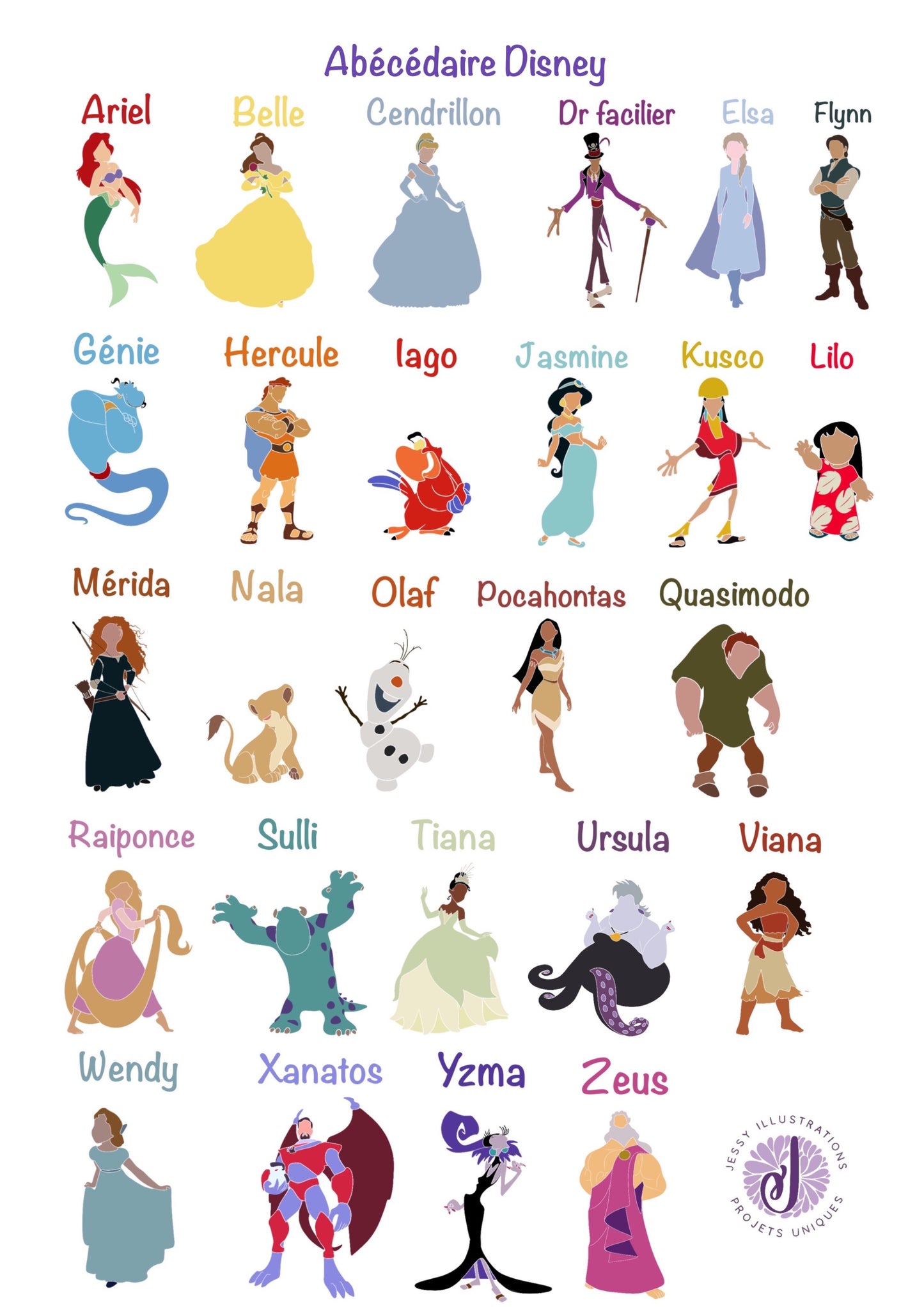 Abécédaire disney